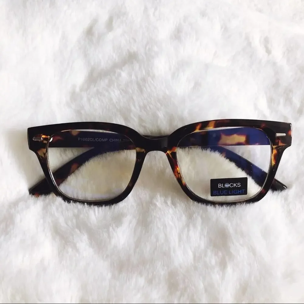 Bella Brown Pattern Computer Blue Light Glasses